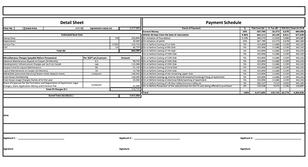 Kalpataru Bavdhan Costing Plan